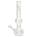 Transparent Luminous Water Glass Smoke Pipes Bottle Glassware Filter Tube