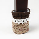 4PCS Cloth Table Feet Pad Anti Scratch Table Leg Cover Lace Feet Antiskid Chair Floor Protector