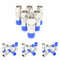 Rg6 F Type Connector Coax Coaxial Compression Fitting 20 Pack (Blue) U7K1