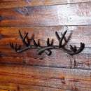 Cast Iron Antler Wall Hook Hanger Home Decoration Elk Coat Hat Scarf Rack B N3A7