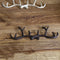 Cast Iron Antler Wall Hook Hanger Home Decoration Elk Coat Hat Scarf Rack B N3A7