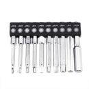 Drillpro 20pcs 60mm H1.5-H12 Hex Head Screwdriver Bit 1/4 Inch Hex Shank Metric Inch Magnetic Screwdriver Bits