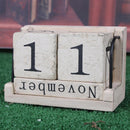 Wooden Perpetual Calendar Retro Rustic Design Living Room Decoration Diy Ye Z8R3