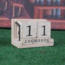 Wooden Perpetual Calendar Retro Rustic Design Living Room Decoration Diy Ye Z8R3
