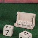 Wooden Perpetual Calendar Retro Rustic Design Living Room Decoration Diy Ye Z8R3