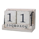 Wooden Perpetual Calendar Retro Rustic Design Living Room Decoration Diy Ye Z8R3