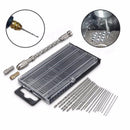 Drillpro HD1 Mini Hand Drill with Chuck and 20pcs 0.3-1.6mm Straight Shank Twist Drill Bits Set