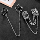 2 Pieces Sweater Shawl Clips Cardigan Dresses Clip Flowers Collar Clip With
