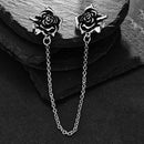 2 Pieces Sweater Shawl Clips Cardigan Dresses Clip Flowers Collar Clip With