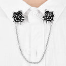 2 Pieces Sweater Shawl Clips Cardigan Dresses Clip Flowers Collar Clip With