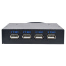 3.5 Inch Floppy Bay 4 Ports USB 2.0 Hub USB2.0 Front Panel Expansion Adapte I5B8
