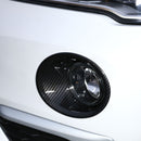 1X(2Pcs Carbon fiber pattern Front Fog Light Lamp Cover Trim Car Accessorie