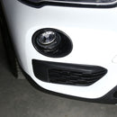 1X(2Pcs Carbon fiber pattern Front Fog Light Lamp Cover Trim Car Accessorie