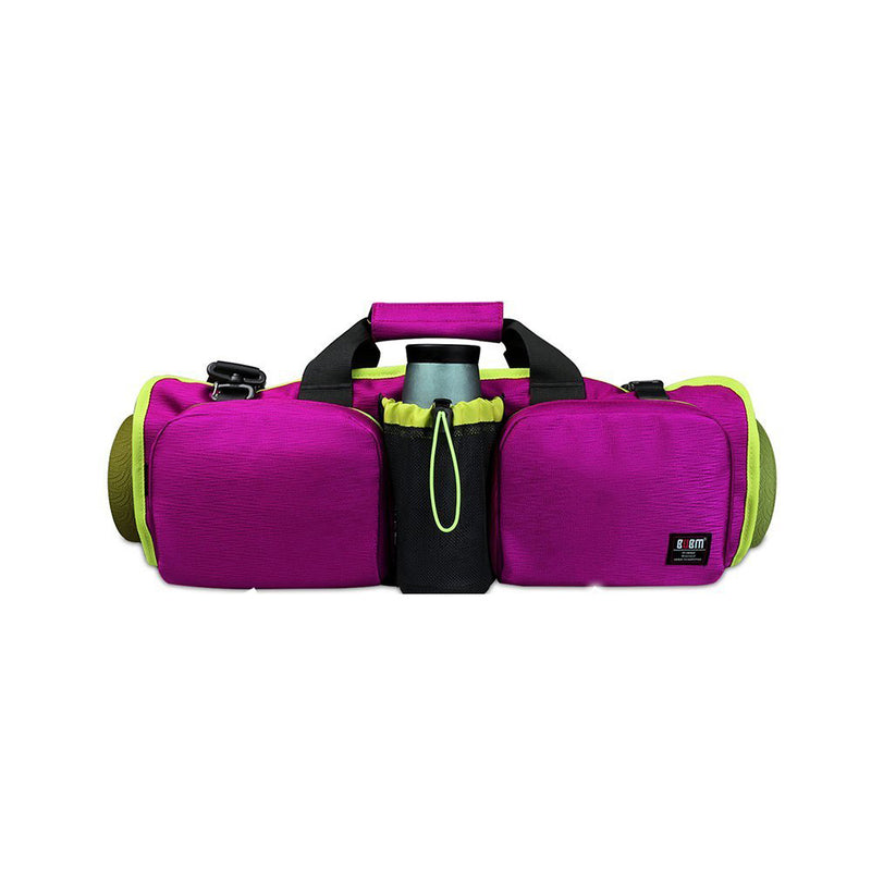 Bubm YJB Multi-Purpose Yoga Roll Pack Yoga Mat Bag Gym Cross-body Bag Adjustable Shoulder Bag Handba
