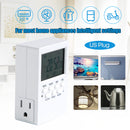 Intelligent Electronic Timing Socket Digital Timer Socket Countdown Time Setting Switch Plug-in Programmable Time Controller