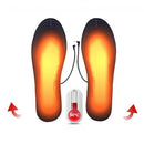 WARMSPACE Washable Cuttable USB Rechargeable Electric Heating Insole Winter Warm Insoles