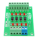 24V To 5V 4 Channel Optocoupler Isolation Board Isolated Module PLC Signal Level Voltage Converter