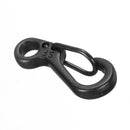 5Pcs Black EDC Tool Alloy Carabiner Camp Snap Clip Hook Keychain Keyring Hiking Climbing Tool