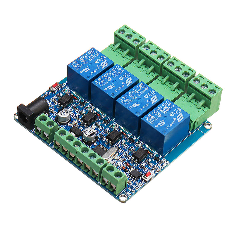 Modbus RTU 4 Channel Relay Module 4CH Input Optocoupler Isolation RS485 MCU