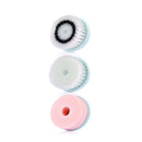 3Heads/Set Multifunctional Electric Face Cleanser Usb Rechargeable Facial W