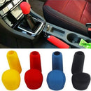 2Pcs Universal Manual Car Hand Brake Case Silicone Gear Head Shift Knob Cov N2T4