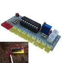 1X(LM3915 Audio Level Indicator Diy Kit 10 Led Sound Audio Spectrum Analyze