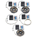 30/50/100/150/200CM Battery Powered 5050 RGB LED Flexible Strip Light + Remote Party Home Decor DC5V