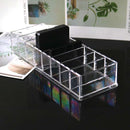 Transparent Acrylic Makeup Organizer Lipsticks Makeup Brush Holder Power Bo