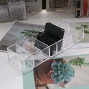 Transparent Acrylic Makeup Organizer Lipsticks Makeup Brush Holder Power Bo