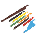 8pcs Jigsaw Blades Sabre Scroll Assortment Set Wood Metal Steel Drywall Blades