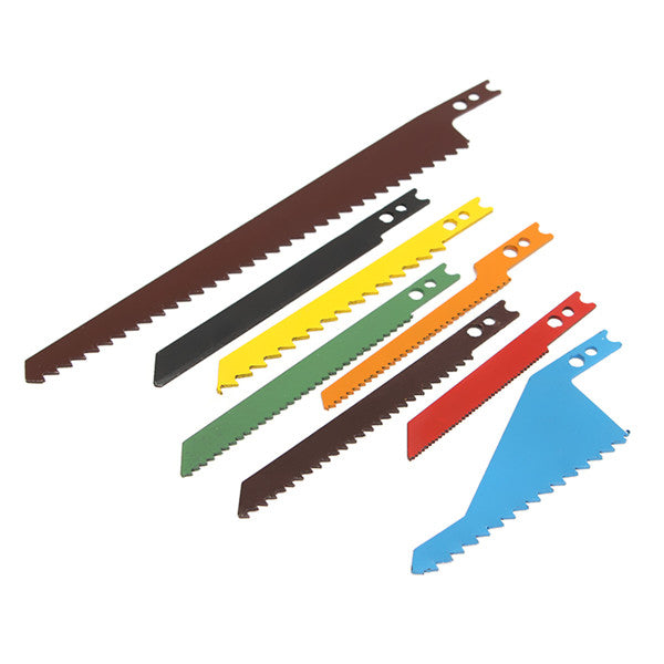 8pcs Jigsaw Blades Sabre Scroll Assortment Set Wood Metal Steel Drywall Blades