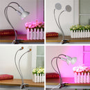 50CM E27 Flexible Lampholder Bulb Adapter Dual Head Clip with On/off Switch for LED Grow Light