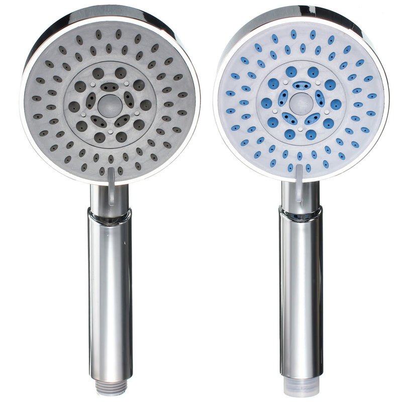 Universal 5 Mode Function Showerhead Chrome Anti-limescale Large Bath Handset Shower Head