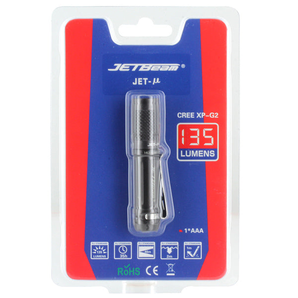 Jetbeam JET-U XP-G2 135LM 3Modes Mini EDC LED Flashlight 1 x AAA