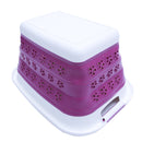 Large Collapsible Laundry Drain Basket Wash Clothes Fruits Bin Space Saving Foldable