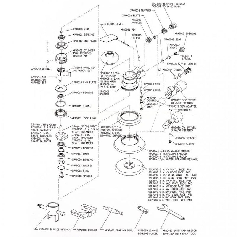 5 Inch Pneumatic Sandpaper Random Orbital Air Sander Polished Grinding Machine Hand Tools Non-vacuum Matte Surface Circular