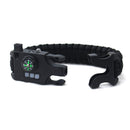 IPRee 8 In 1 Outdoor SOS Survival Bracelet LED Light Compass Whistle Multifunction Tool Kits