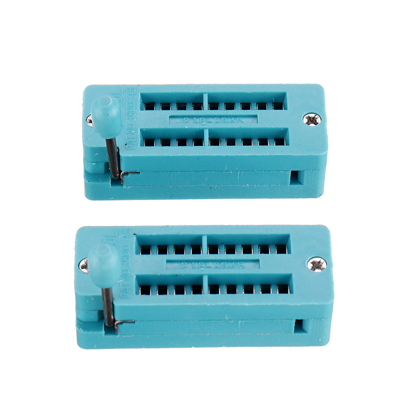 2pcs IC Lock Seat Zif Socket Test Universal zif Sockets 18Pin