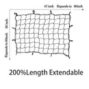1X(47 Inch X 36 Inch Cargo Net Bungee Nets Stretches To 80 Inch X 60 Inch M