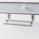 1X(Kitchen Towel Holder Extendable Bathroom Towel Bar Stainless Steel Stora