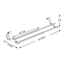 1X(Kitchen Towel Holder Extendable Bathroom Towel Bar Stainless Steel Stora