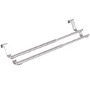1X(Kitchen Towel Holder Extendable Bathroom Towel Bar Stainless Steel Stora