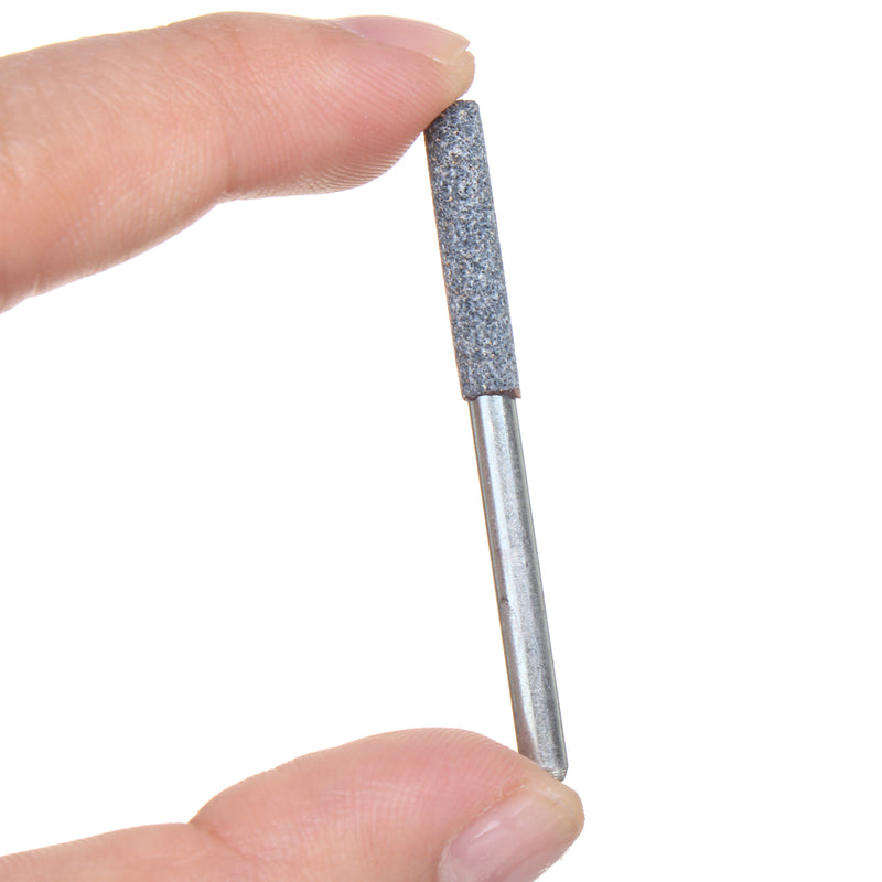 6Pcs 5/32 Inch Diamond Grinder Grinding Stone Chainsaw Chain Sharpener 3mm Shank Drill Adapter