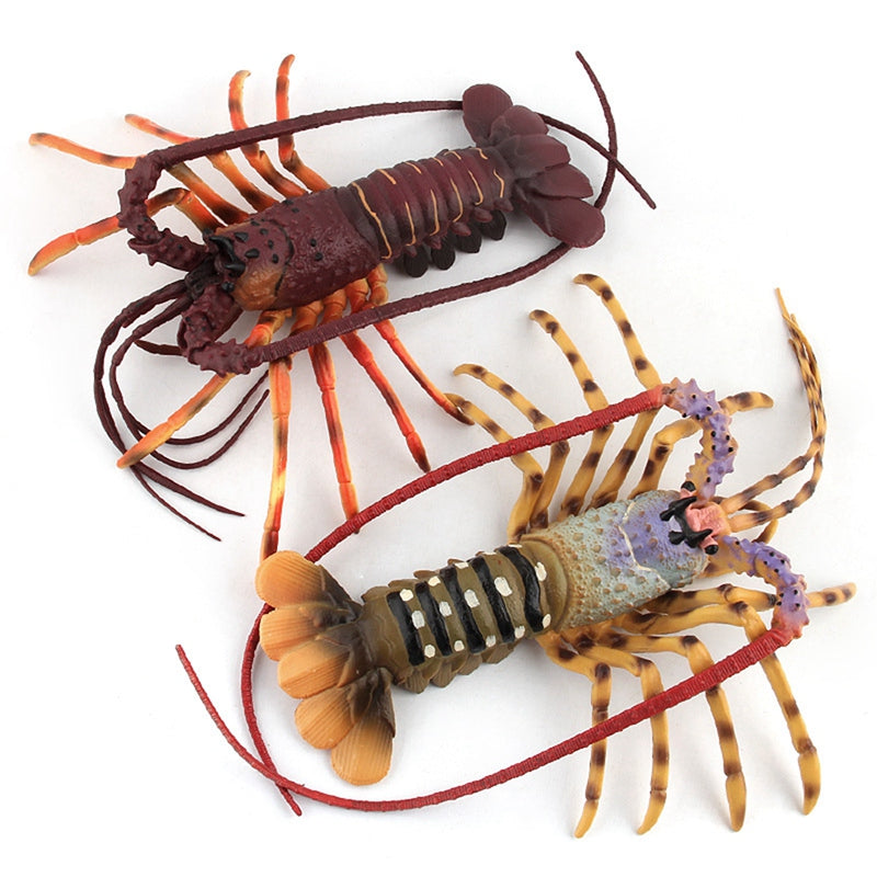 Realistic Solid Underwater World Animals Models Lifelike Large Size Lobster Z8P4