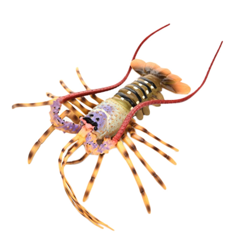 Realistic Solid Underwater World Animals Models Lifelike Large Size Lobster Z8P4