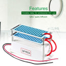 1X(Portable Ceramic Ozone Generator 220V 10G Double Integrated Long Life Ce