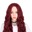 Wig Synthetic Hair Long Wigs For Women Red wine