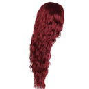 Wig Synthetic Hair Long Wigs For Women Red wine