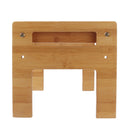 Adjustable Foot Pegs Massager Wooden Bamboo Non Slip Toilet Stool Bathroom Step Stool Bamboo for Relieves Bloating