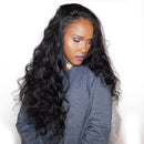 Glueless Full End Lace Front Human Hair Wigs For Women Brazilian Body Wave